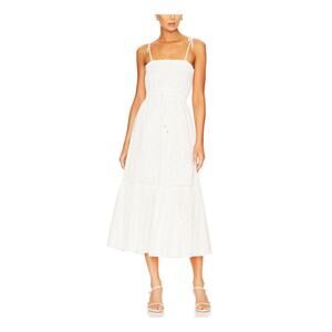 Minkpink 'Sadie Broidery' White Sundress Size S